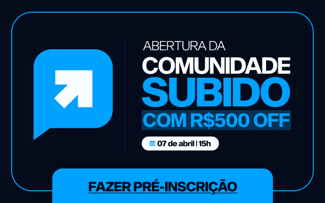 Banner - Comunidade Subido de Tráfego
